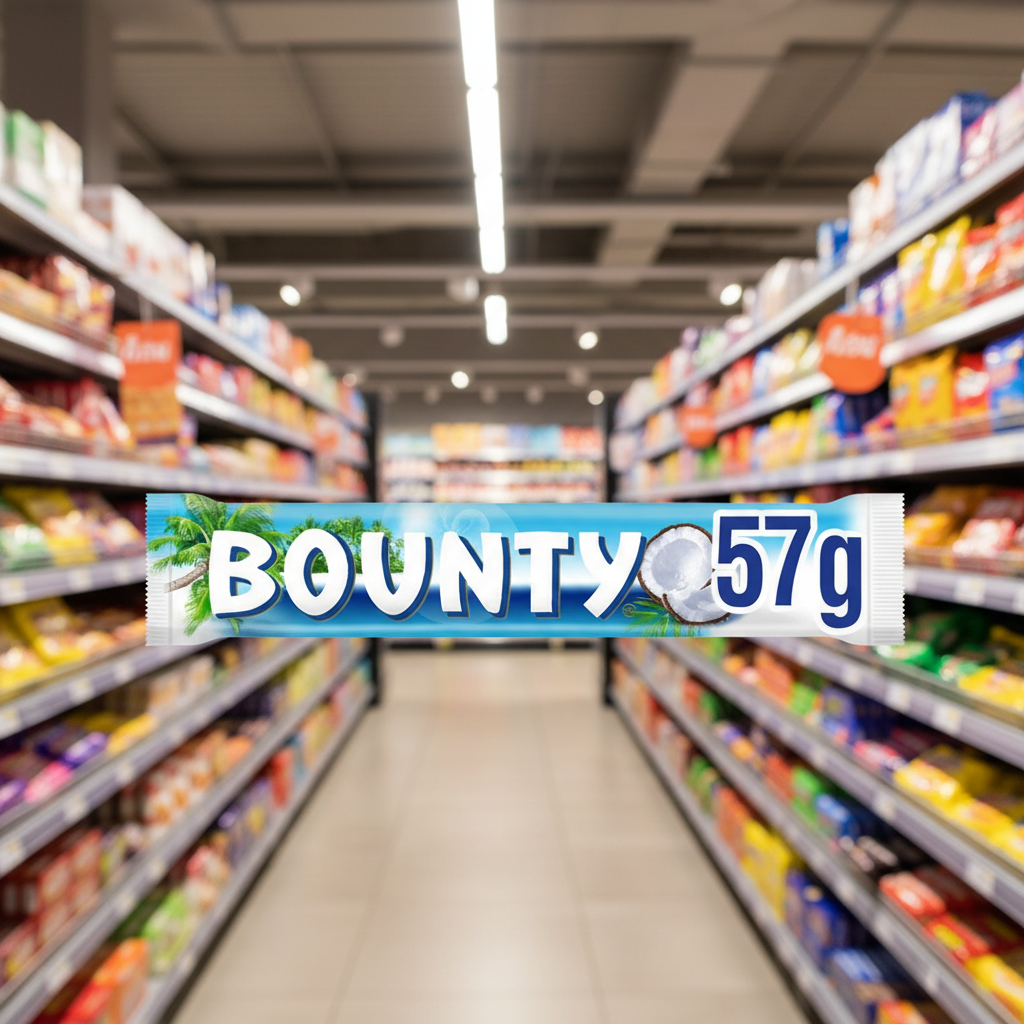 24 x Bounty Coconut & Milk Chocolate Snack Bar Duo 57gm - 57GM