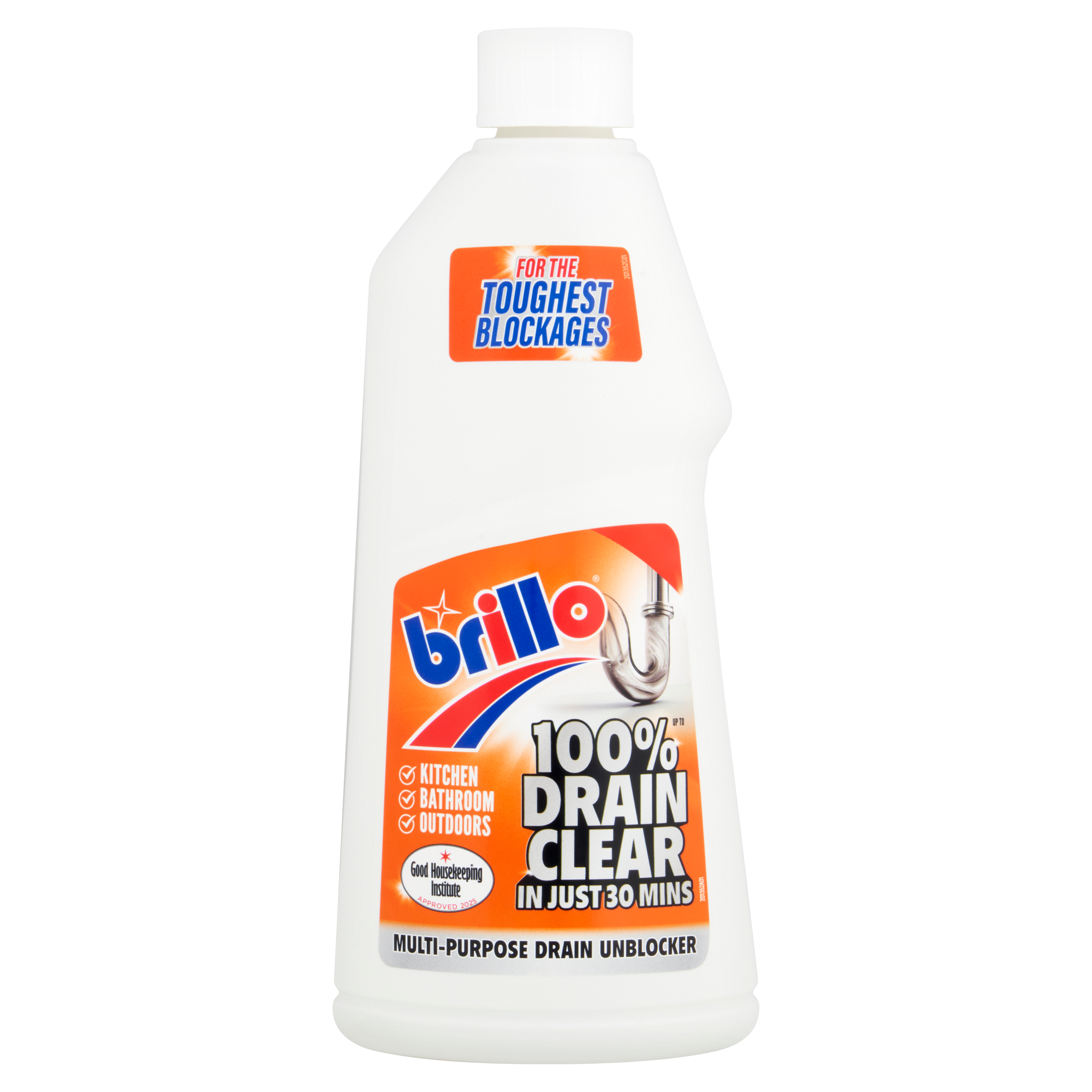6 X Brillo Drain Cleaner - 600Ml