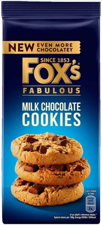 Foxs Milk Chunkie Cookie 180Gm