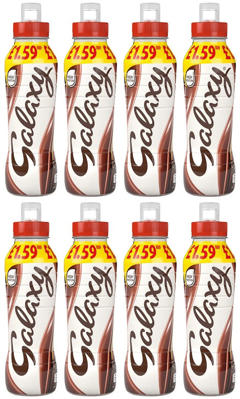 8 x Galaxy Chocolate Milk Shake Drink - 350ML