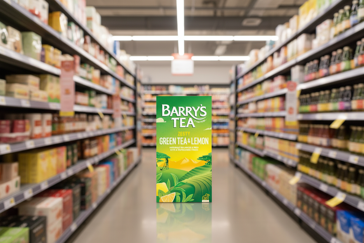 6 x Barrys Tea 20 Green Tea & Lemon String  30G