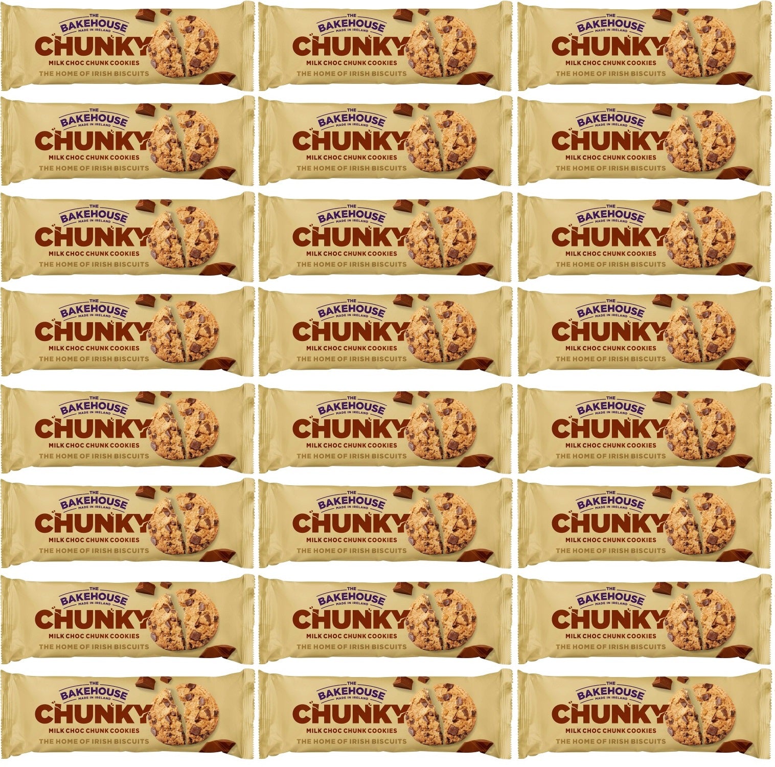 24 x The Bakehouse Milk Choc Chunk Cookies 40G