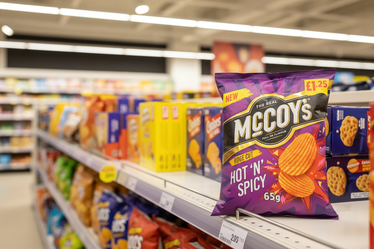 20 x Mccoys Hot N Spicy - 65GM