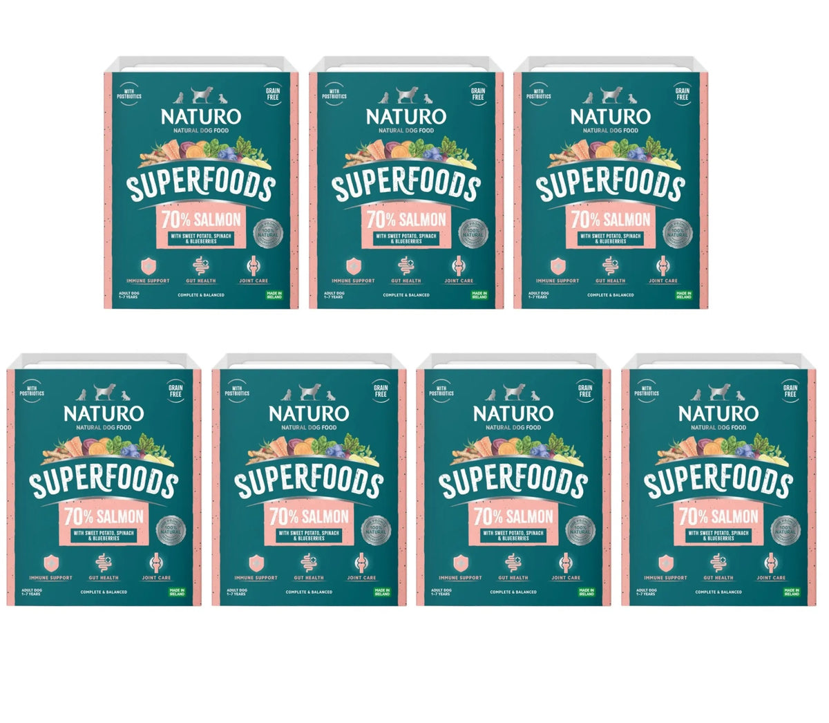 7 X Naturo Superfoods Salmon - 395Gm