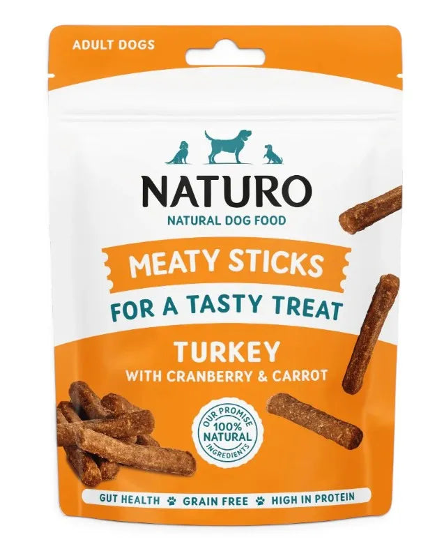 8 X Naturo Meaty Sticks Turkey - 70Gm