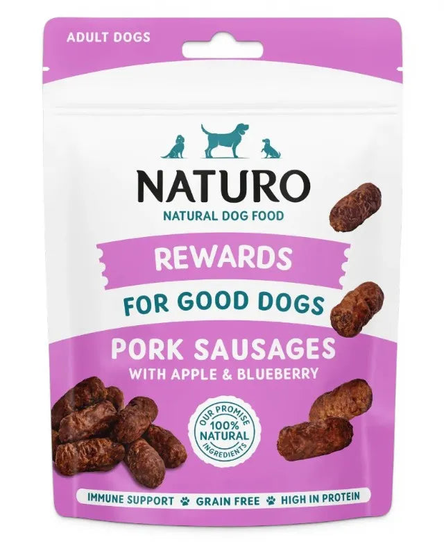8 X Naturo Rewards Pork Sausages - 70Gm
