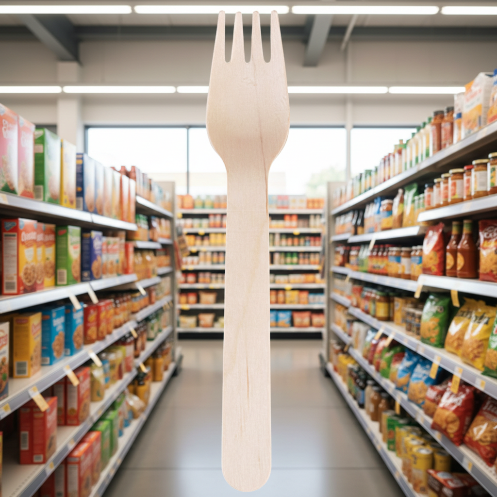 10 x Wooden Forks 100Pk