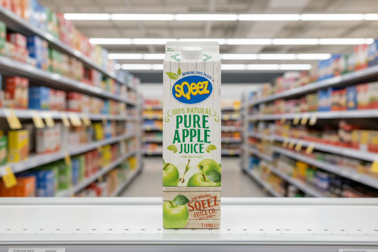 12 x Sqeez Pure Apple Juice 1 Litre