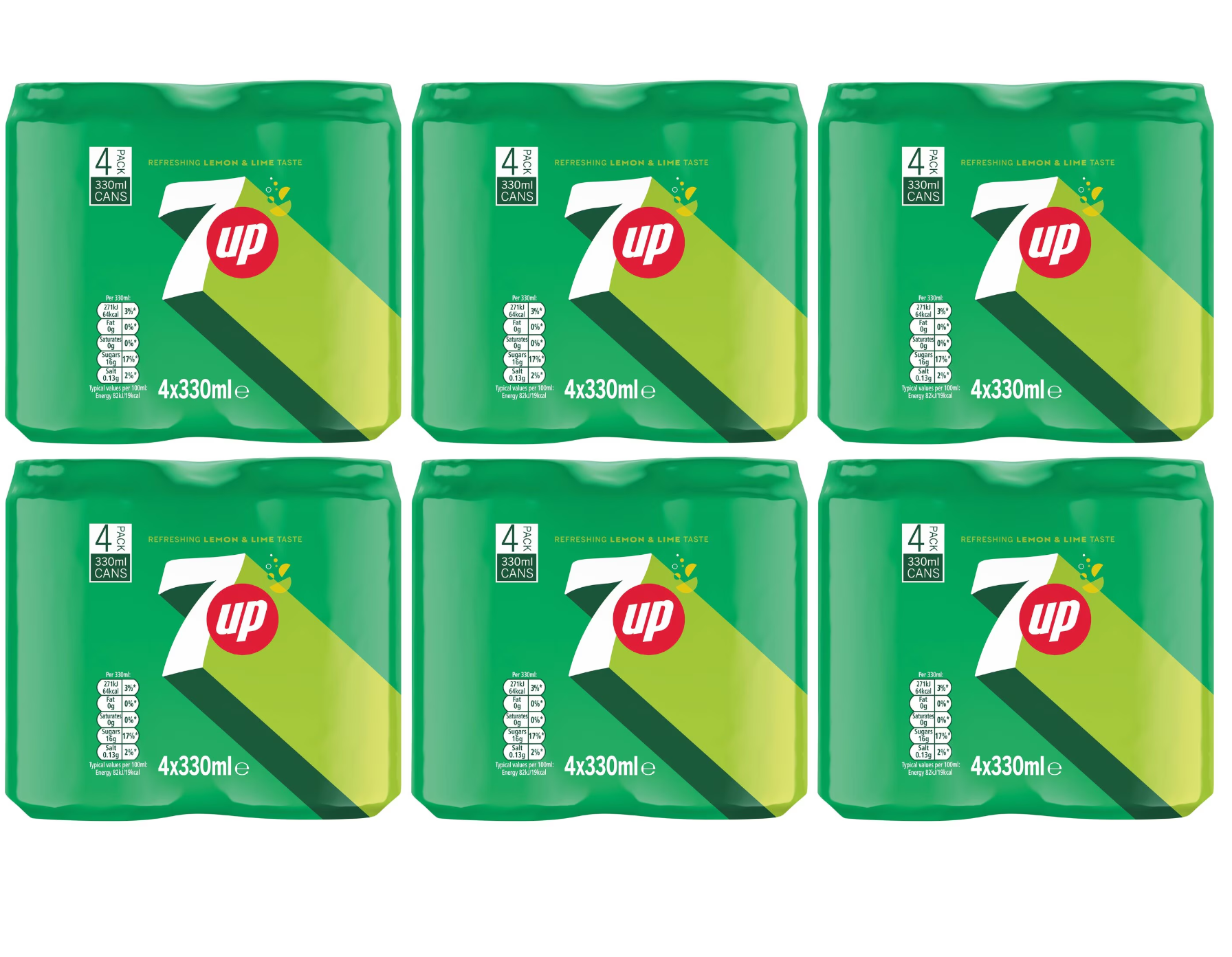 6 x 7Up 4 X 330Ml