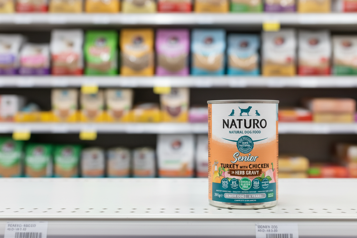 12 x Naturo Senior Dog Turkey & Chicken Gravy  - 390GM