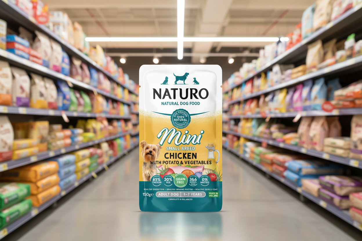8 X Naturo Adult Mini Chicken & Potato Pouch 150GM