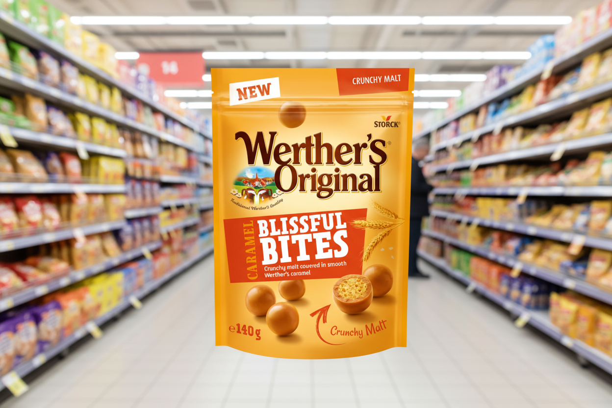 8 x Werthers Original Caramel Blissful Bites Crunchy Malt 140G