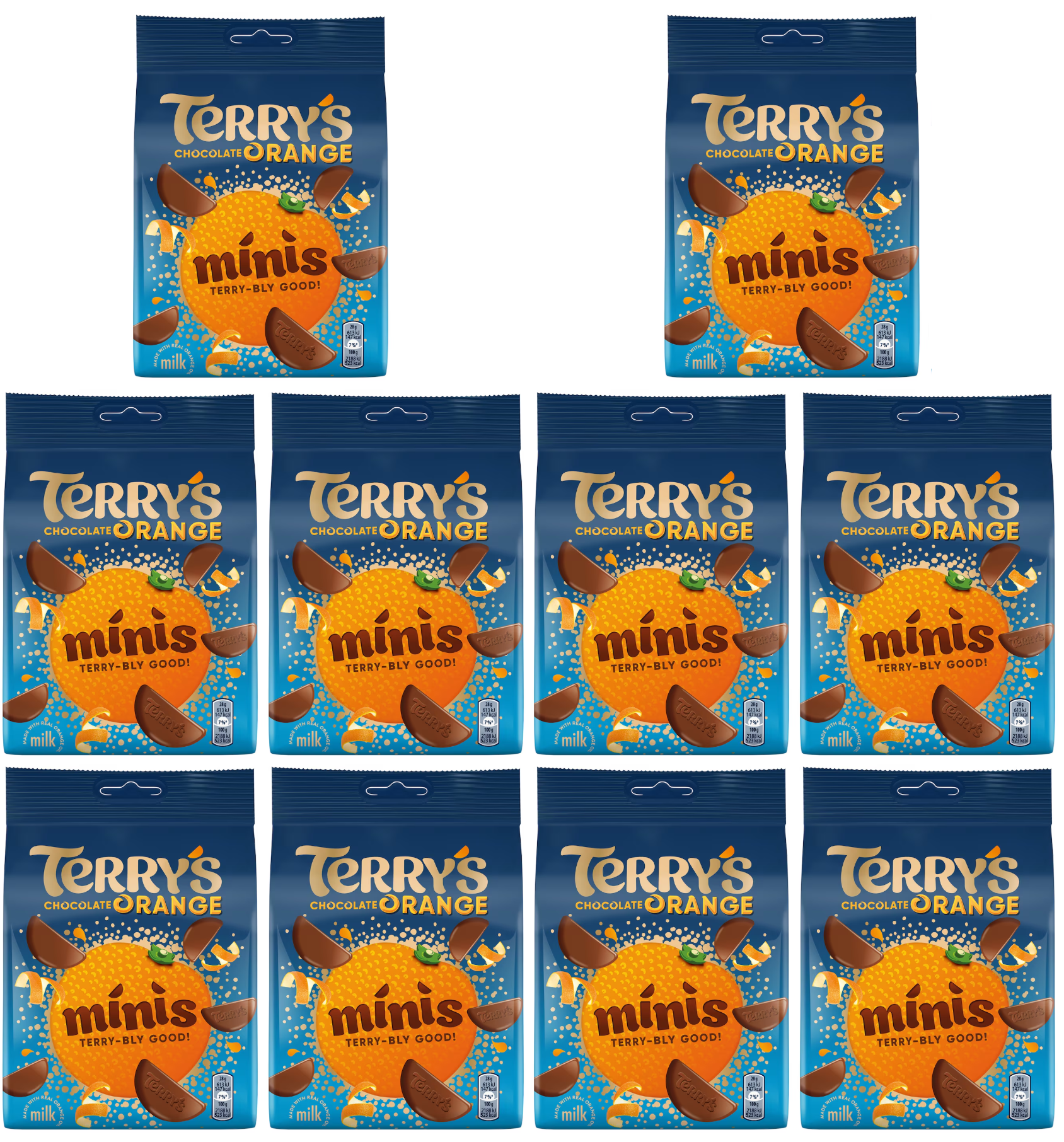 10 x Terrys Chocolate Orange Minis 125G