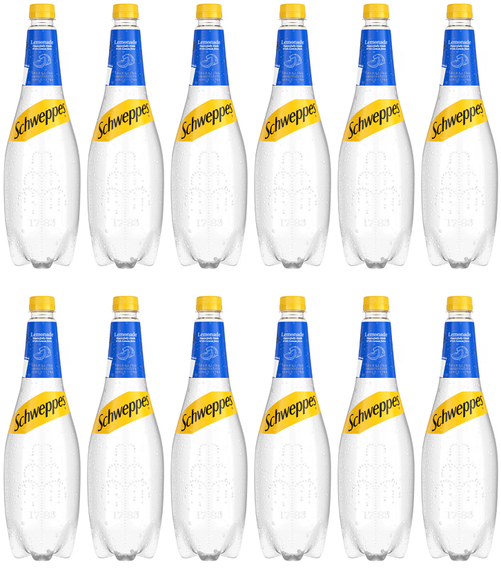 12 x Schweppes Lemonade 1L