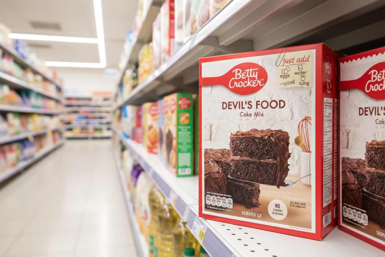 6 x Betty Crocker Devil S Food Cake Mix 425G