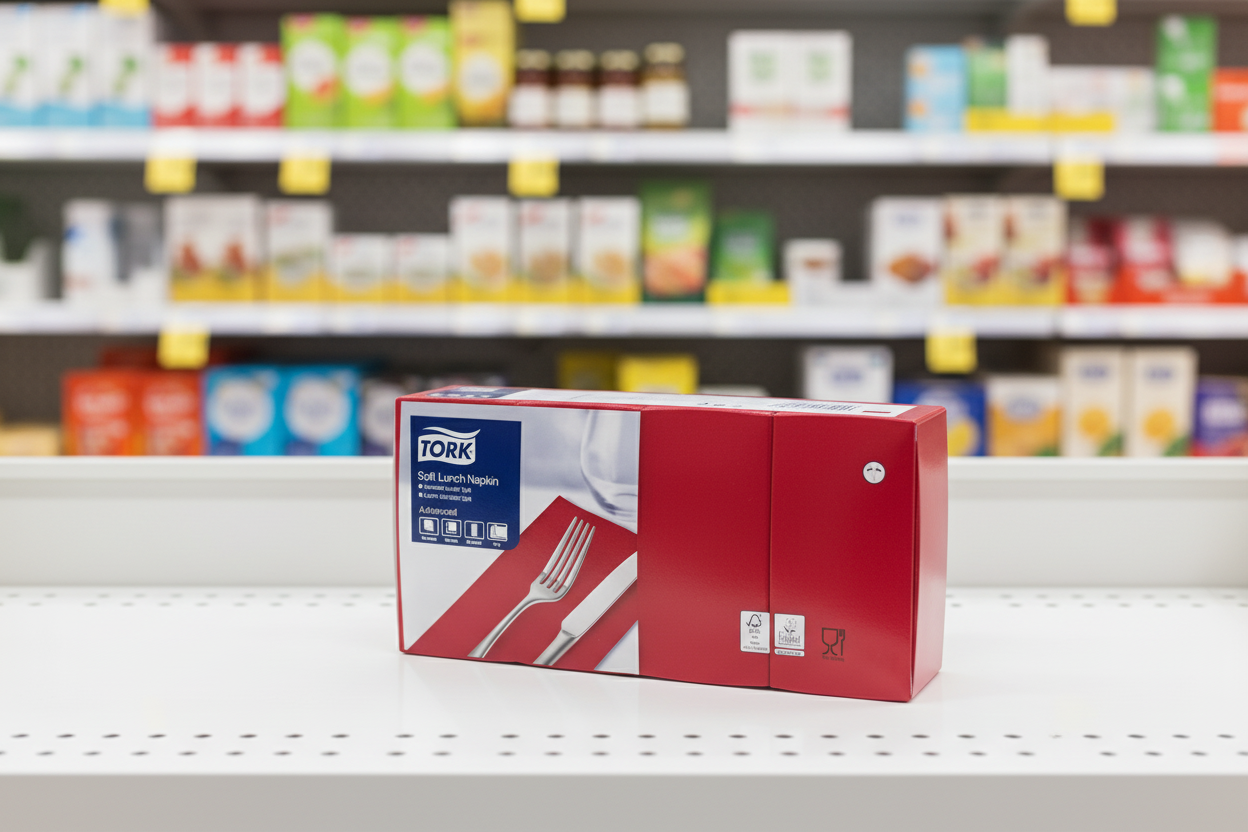 Tork Bordeaux Red Lunch Napkin 200PK