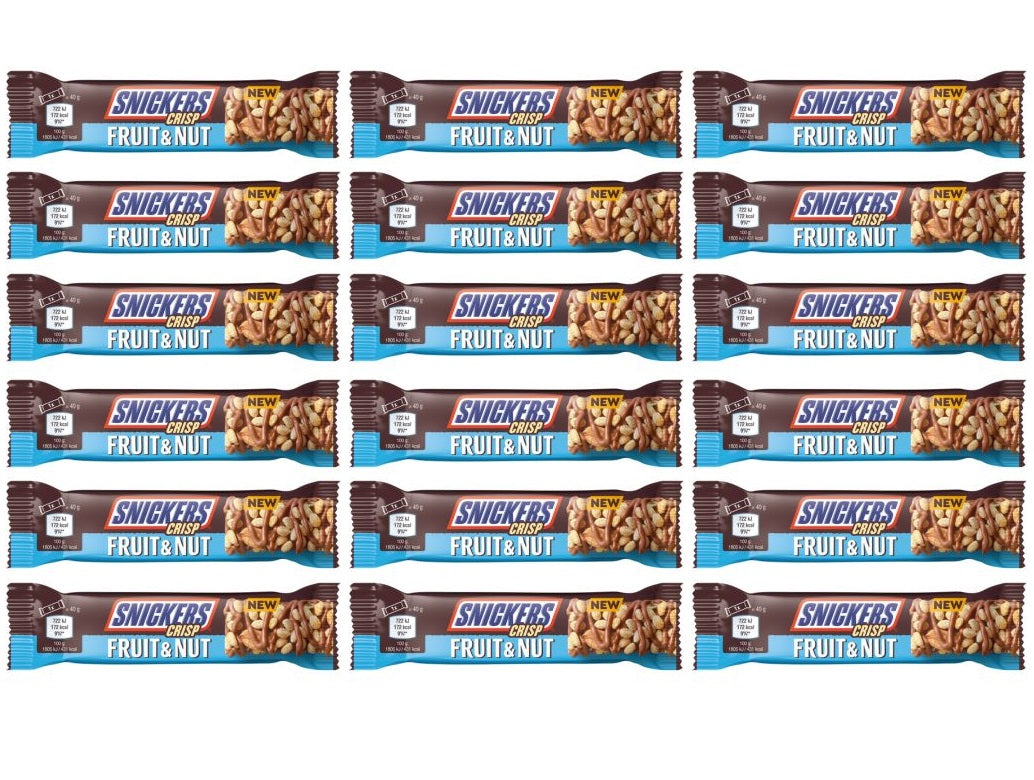 18 x Snickers Crisp Triple Treat - 40GM