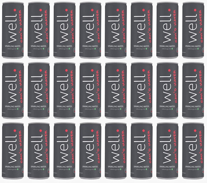 24 x Well Canned Water Sparkling 330Ml