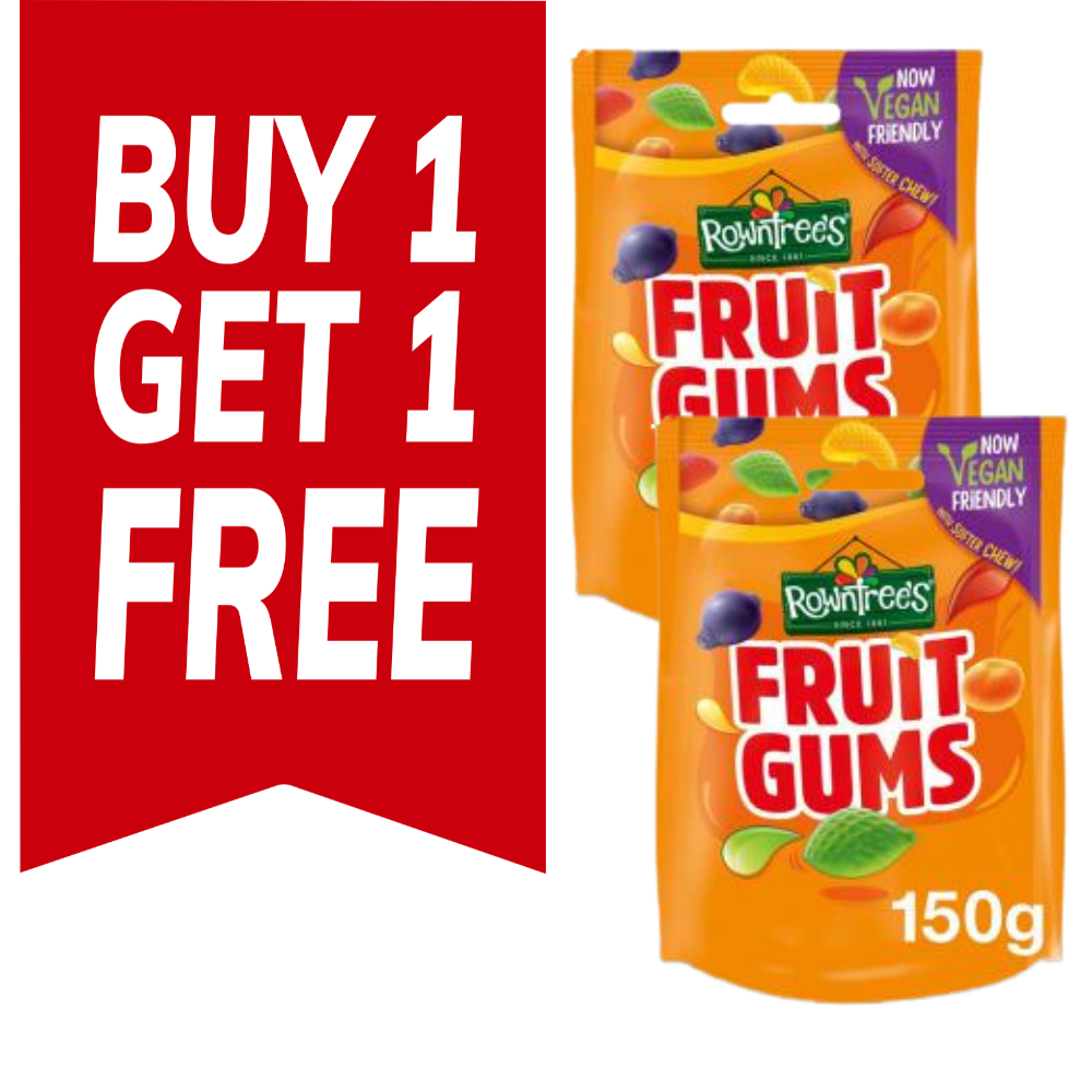 Buy 1 Get 1 Free Rowntree's Fruit Gums 150G