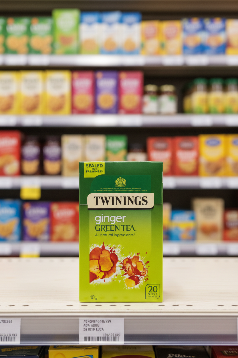 4 X Twinings Green Tea & Ginger 20'S