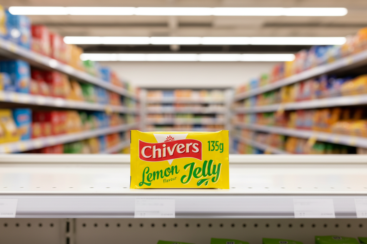 12 x Chivers Lemon Flavour Jelly 135G