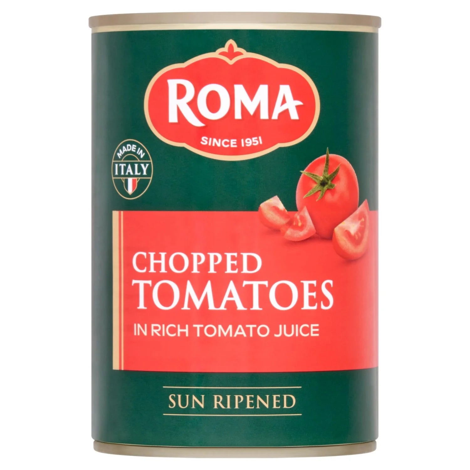 12 x Roma Chopped Tomato  - 400G