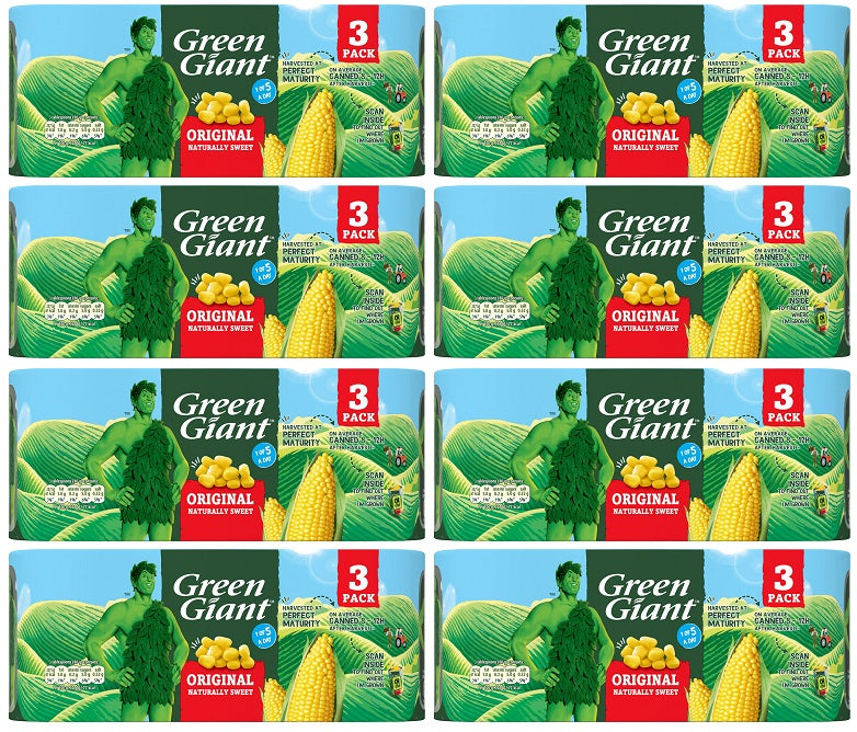 8 x Green Giant Original 3 X 198G