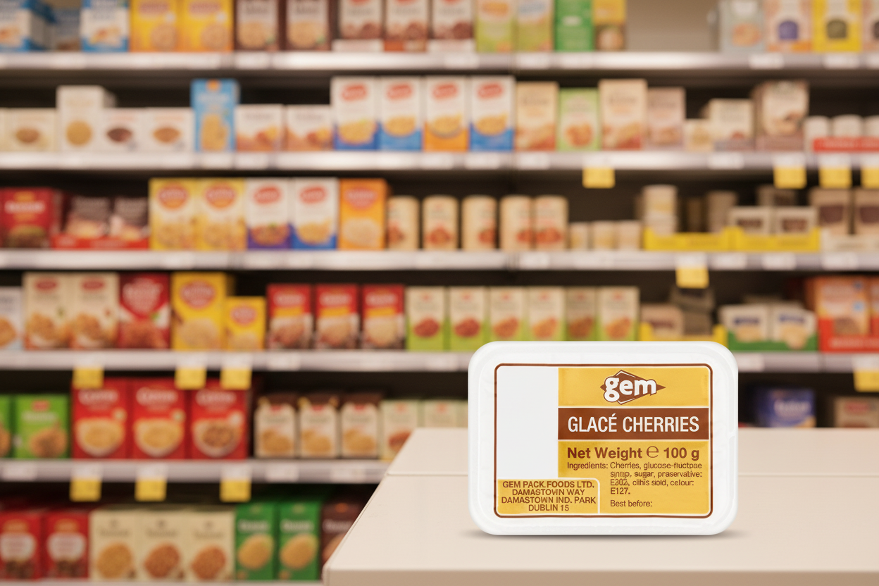16 x Gem Glacé Cherries 100G