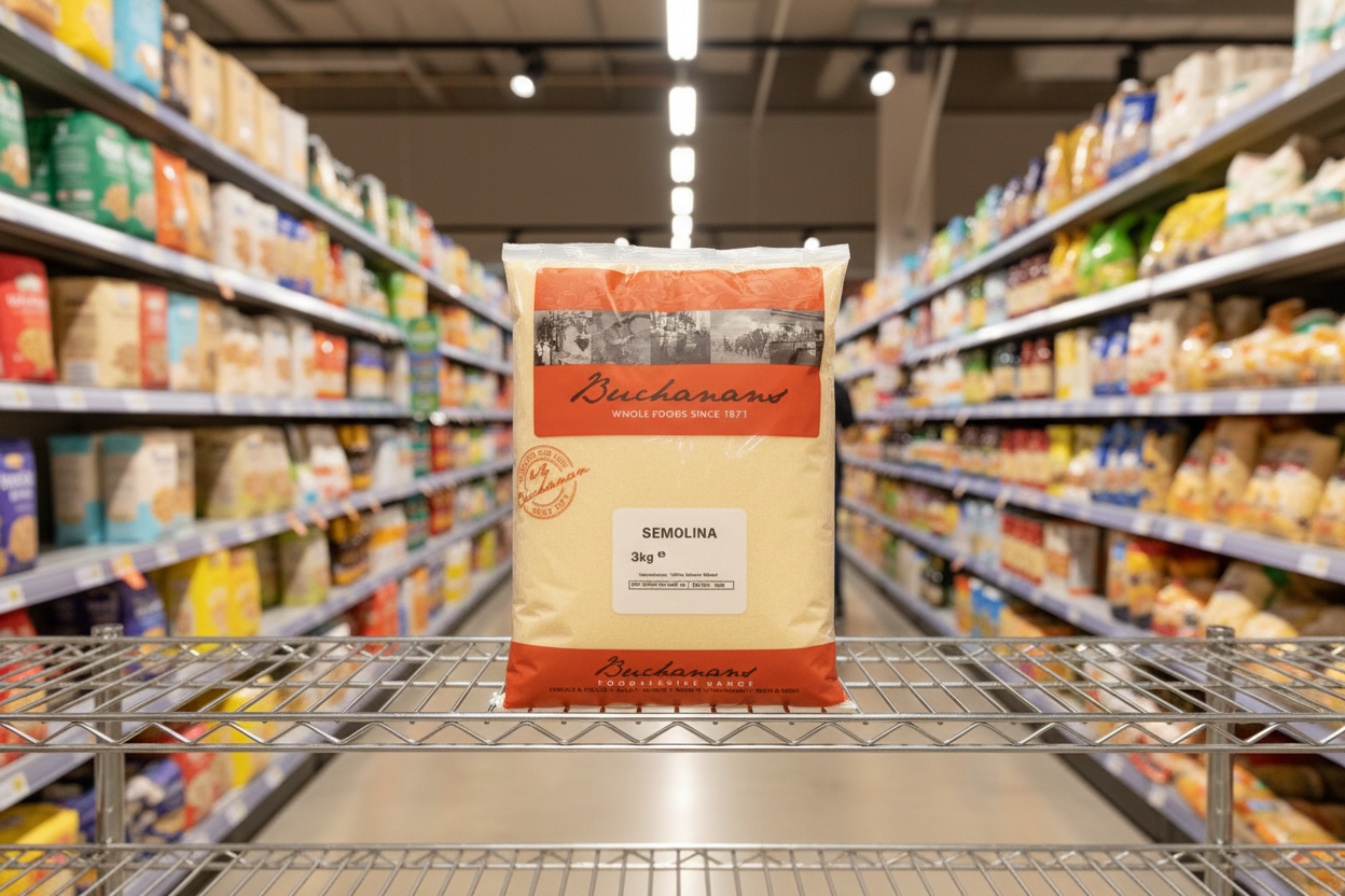 4 x Buchanans Semolina 3Kg