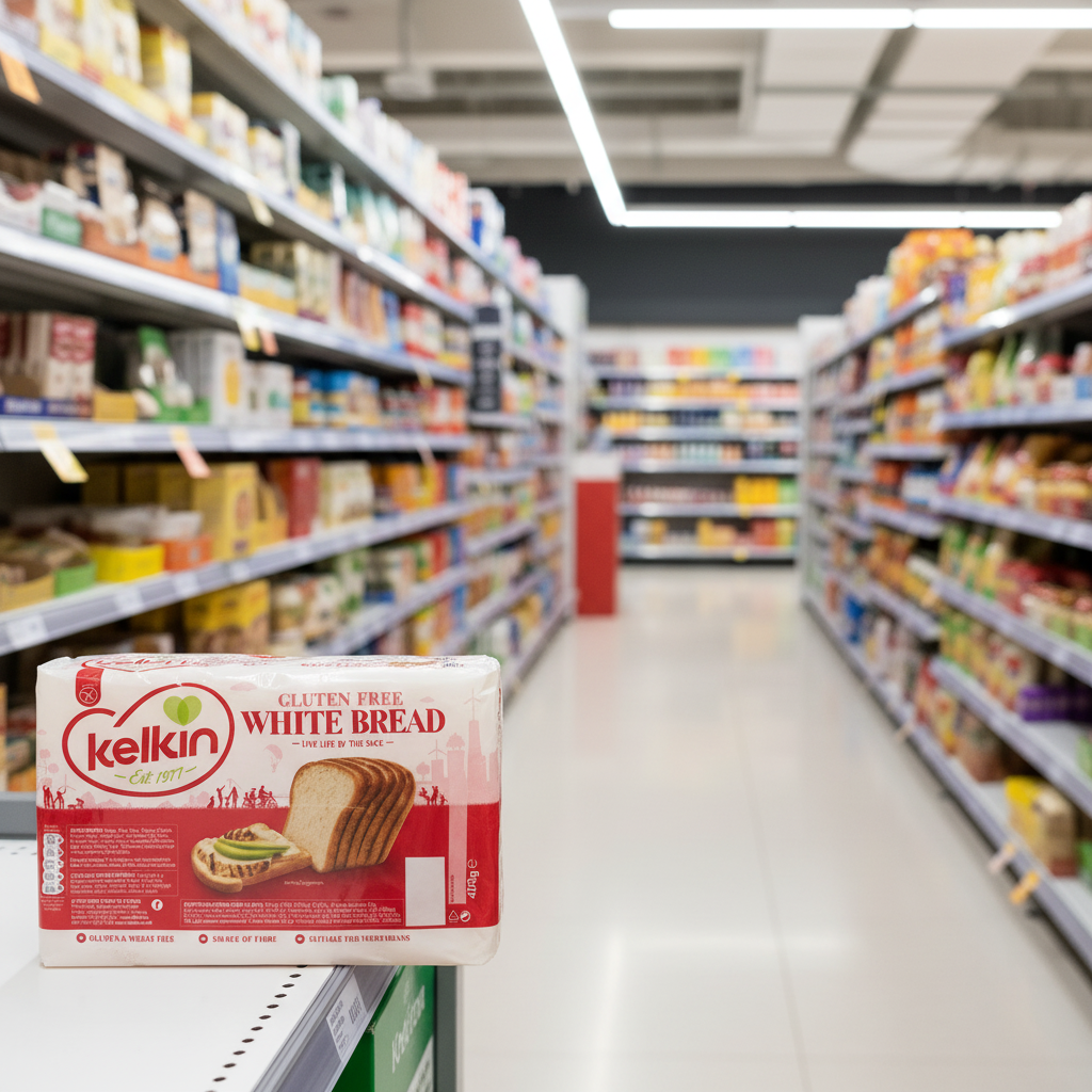 6 x Kelkin Gluten Free White Bread 400G