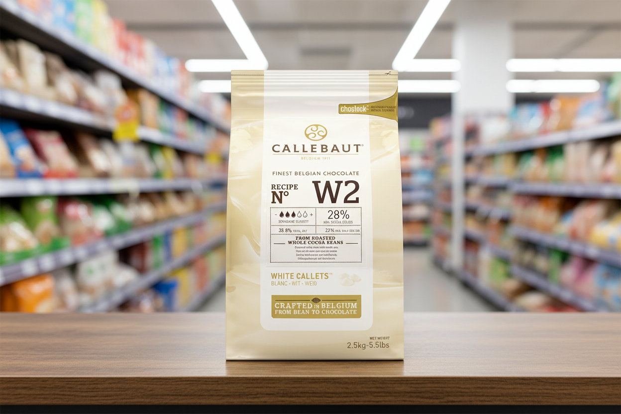 Callebaut Finest Belgian Chocolate White Callets 2.5Kg