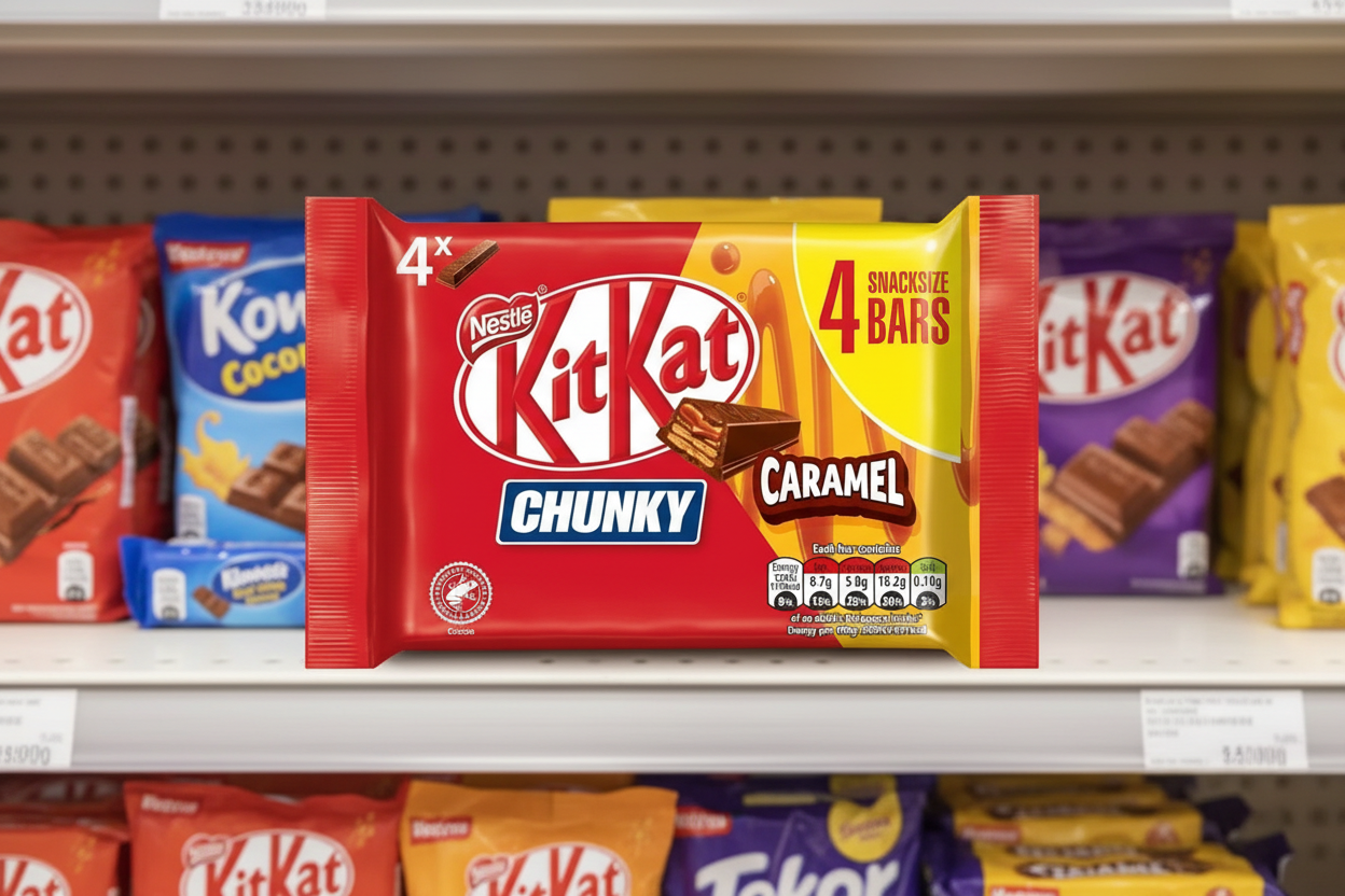 15 x Kitkat Chunky Caramel Bars 4 X 35G (140G)