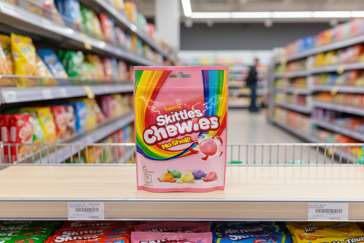 16 x Skittles Chewies Fruits Sweets Pouch Bag 137G