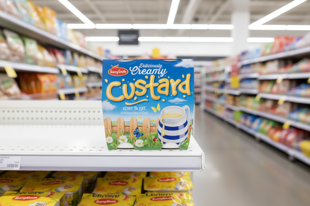 4 x Sunny South Deliciously Creamy Custard 4 X 150G (600G)