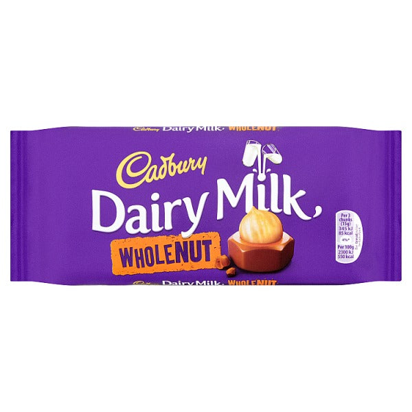 Cadbury Wholenut Large Bar 120Gm