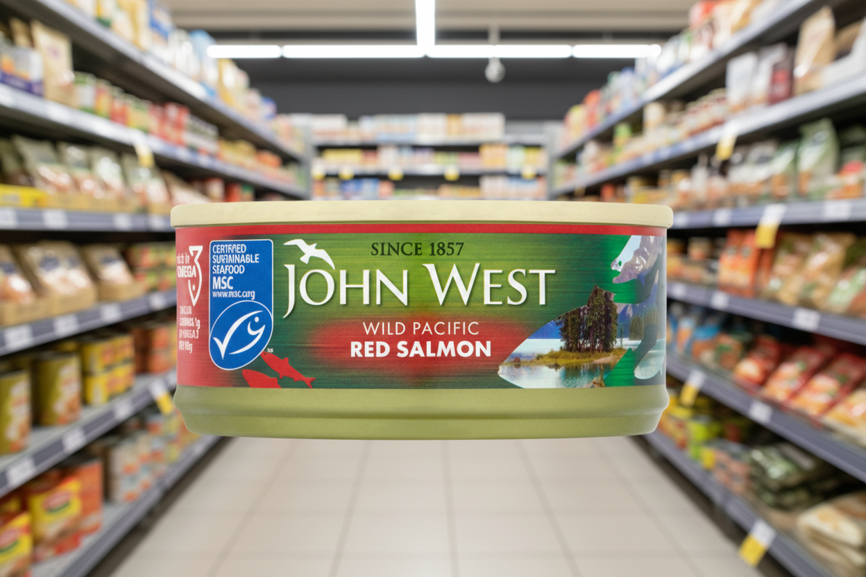 24 x John West Wild Pacific Red Salmon 105G