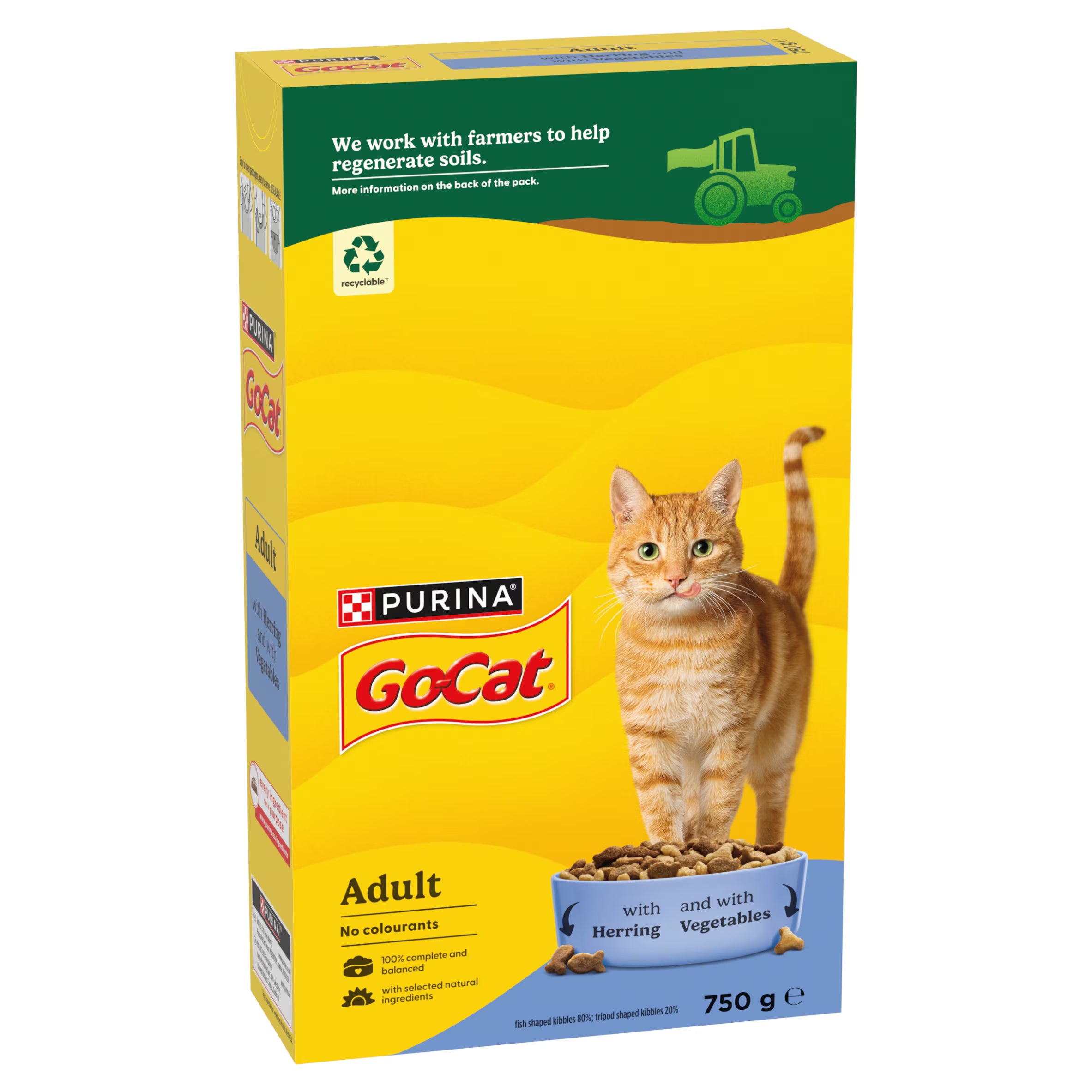 5 X Go Cat Herring & Vegetable - 750Gm