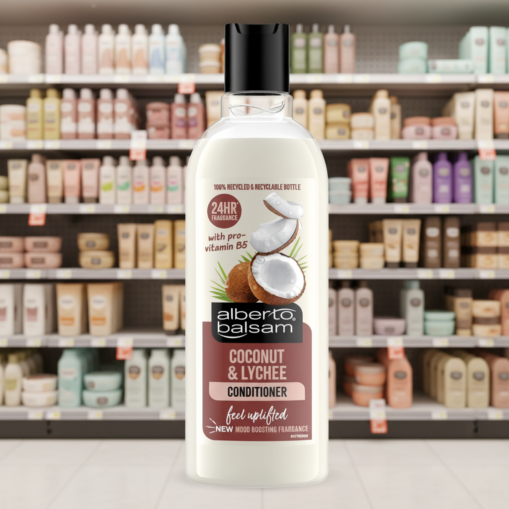 6 X Alberto Balsam Conditioner Coconut & Lychee - 300Ml