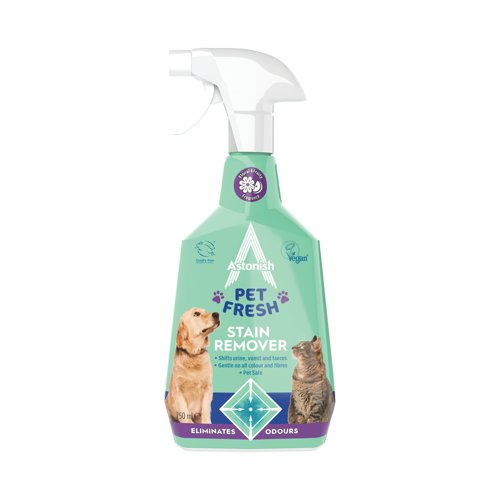12 X Astonish Stain Remover Pet Fresh - 750Ml