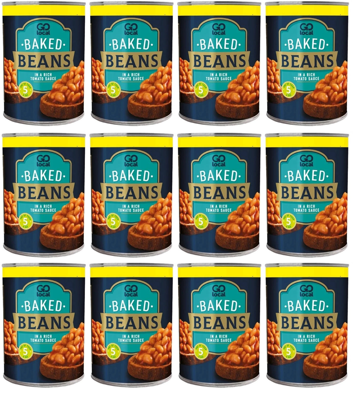 12 X Go Local Baked Beans - 400G
