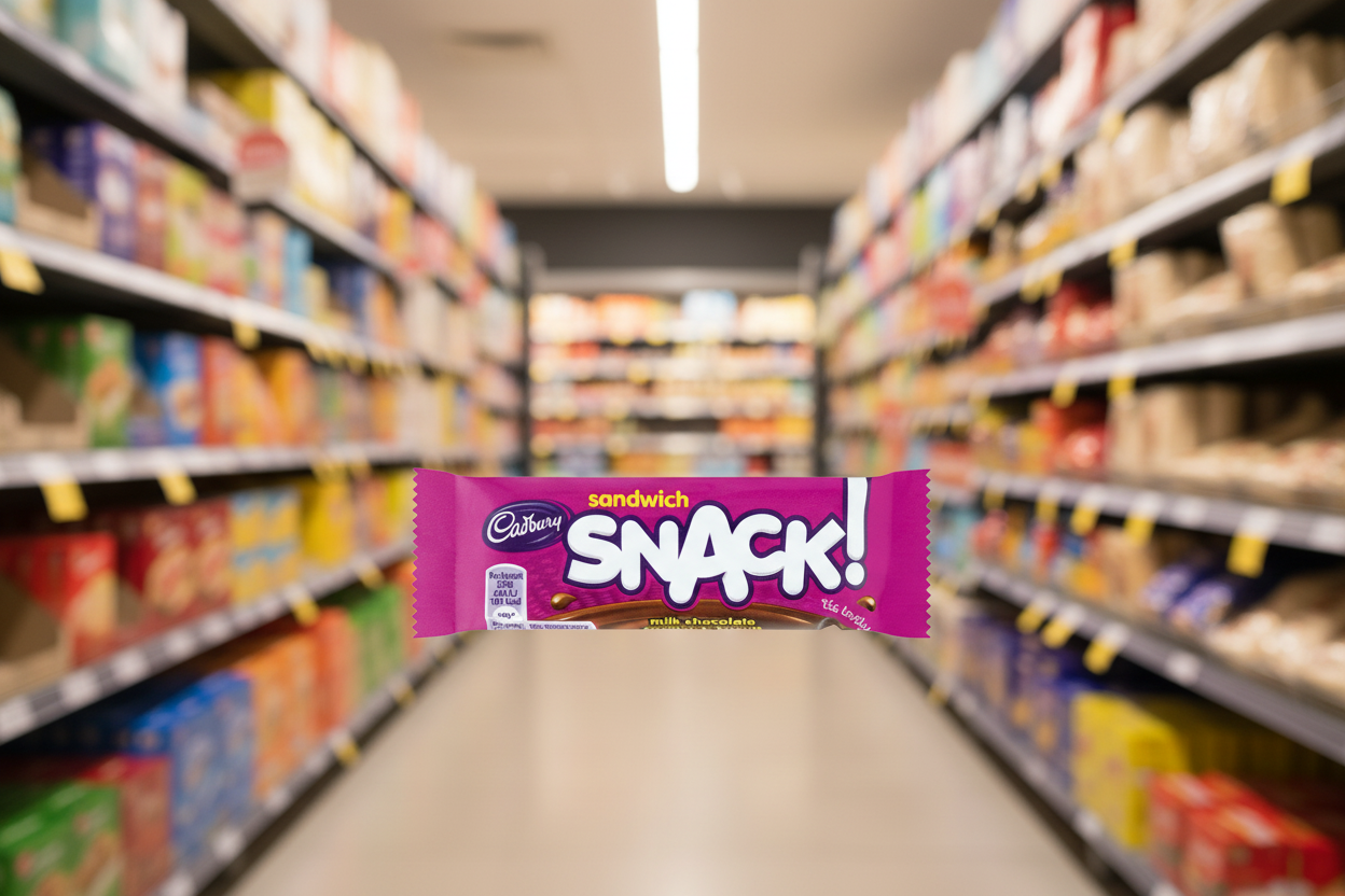 60 x Cadbury Sandwich Snack 22G