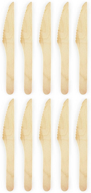 10 x Wooden Knifes 100Pk