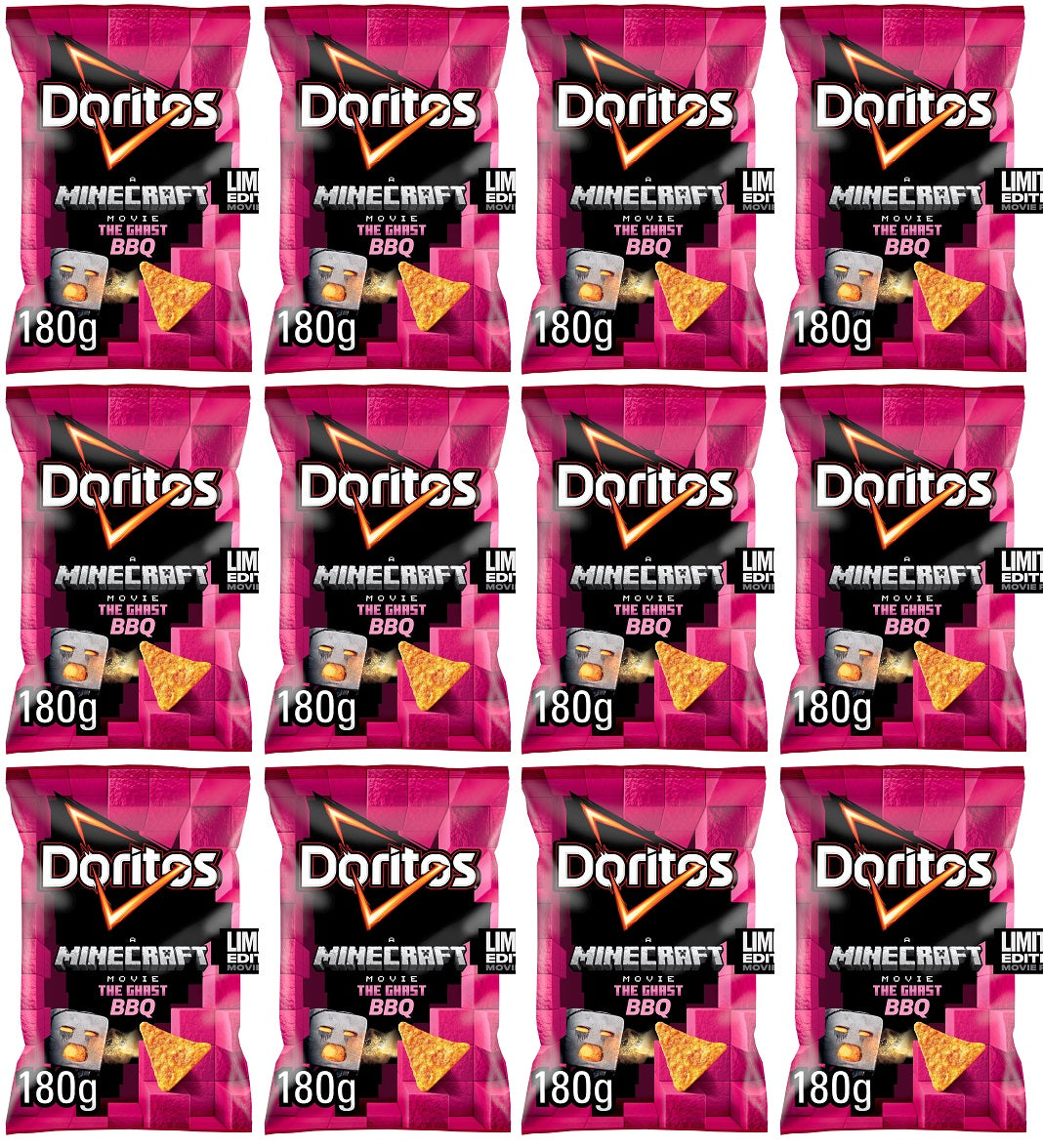 12 x Doritos Sweet Bbq Tortilla Chips Sharing Bag Crisps 180G