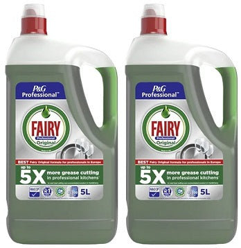 2 x Fairy Professional Washing Up Liquid  Bulk 5L