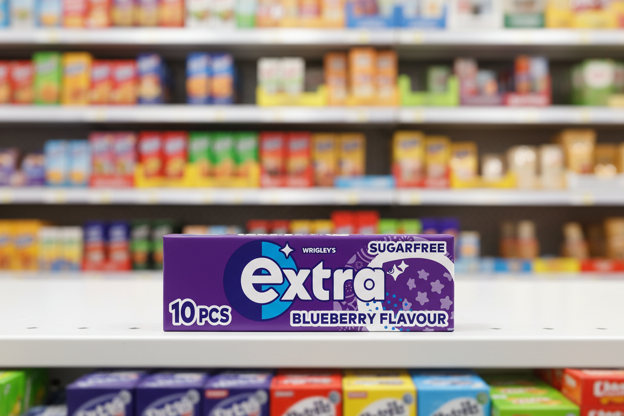30 x Extra Blueberry Flavour Sugarfree Chewing Gum 10 Pieces
