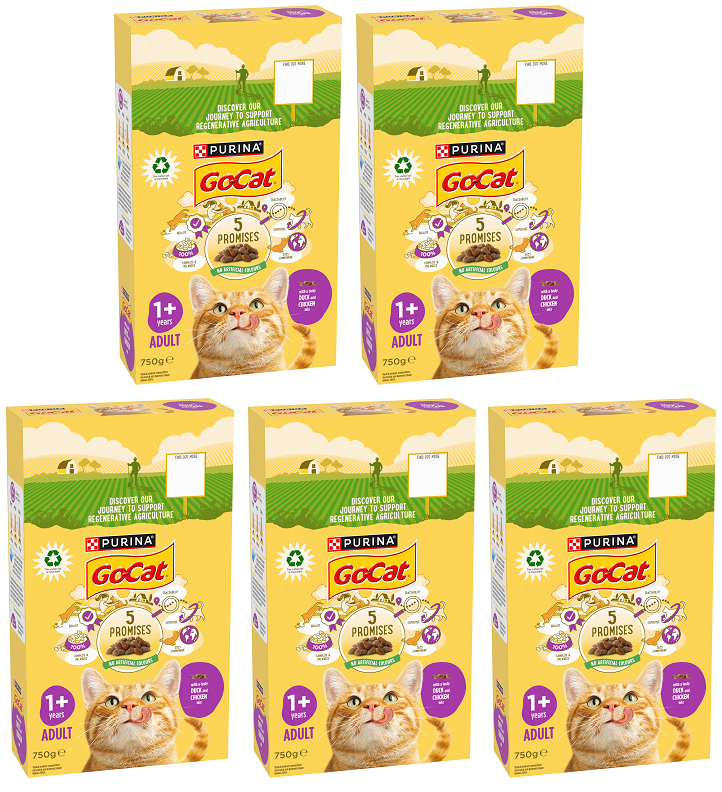 5 x Go Cat Chicken & Duck - 750GM