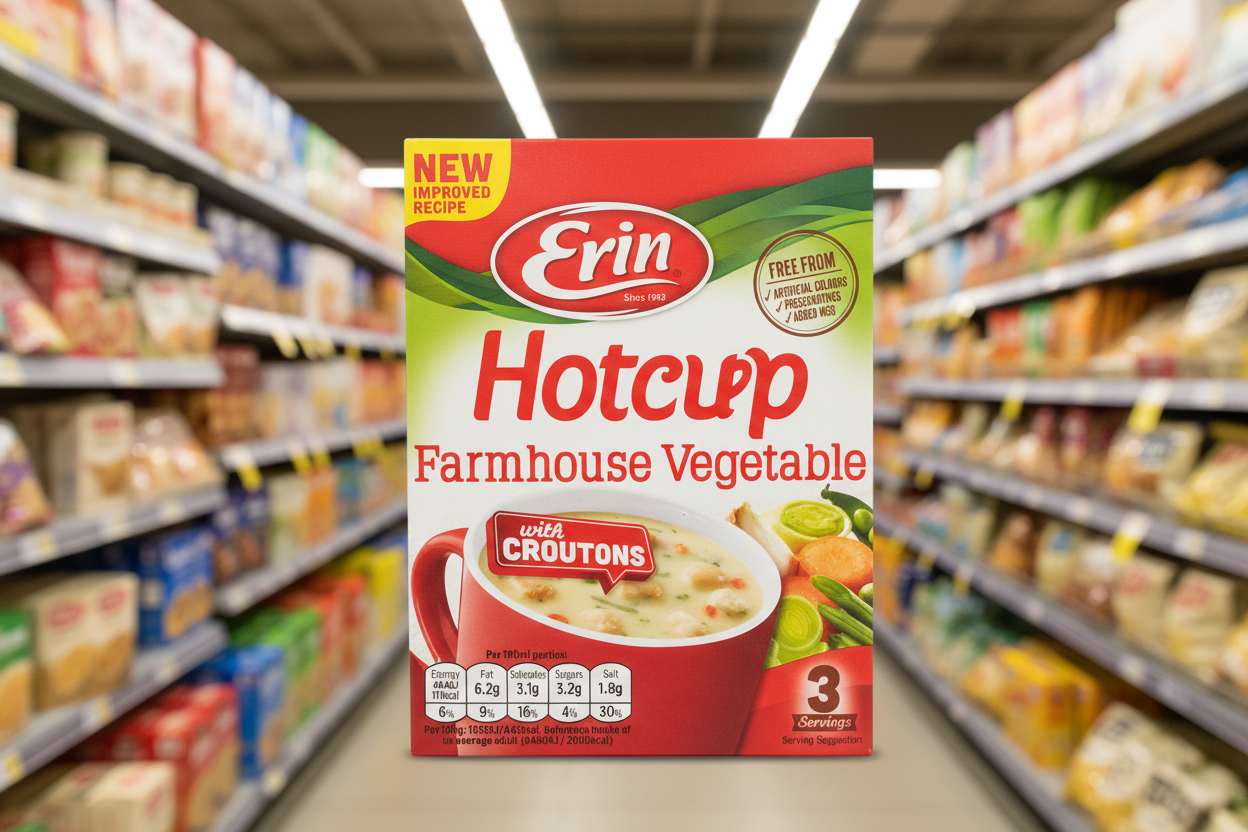 12 x Erin Hotcup Farmhouse Vegetable With Croutons 75G