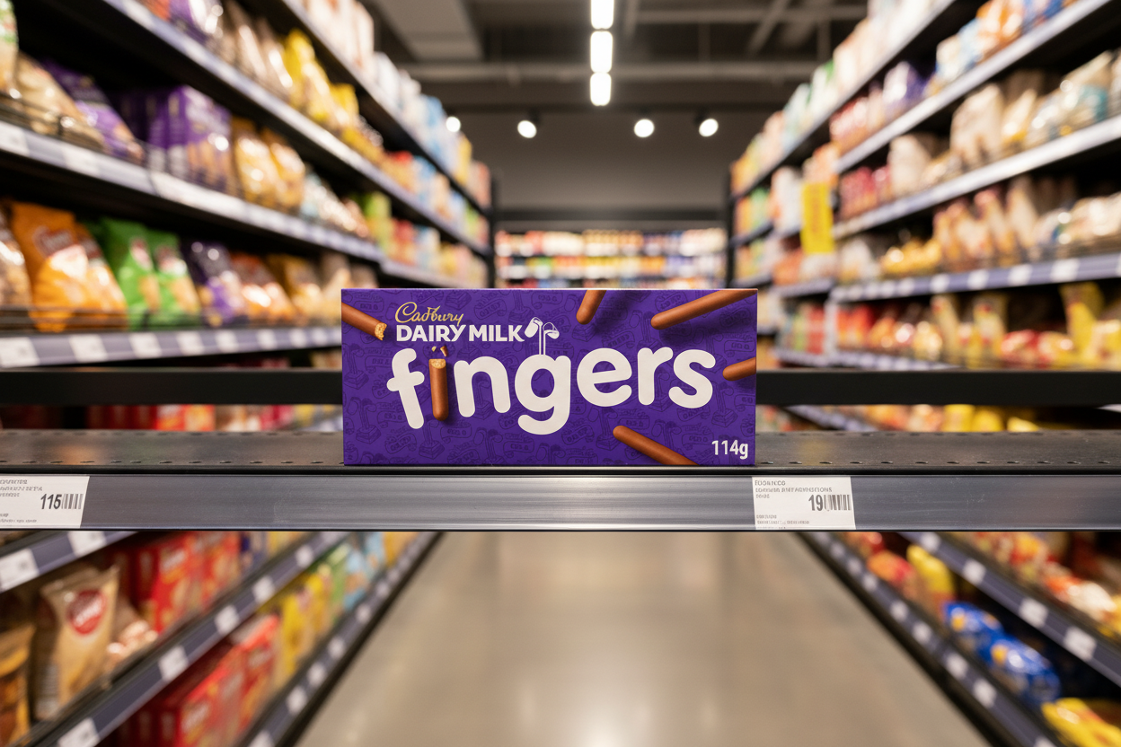 Cadbury Dairy Milk Fingers Milk Chocolate Biscuits 114G