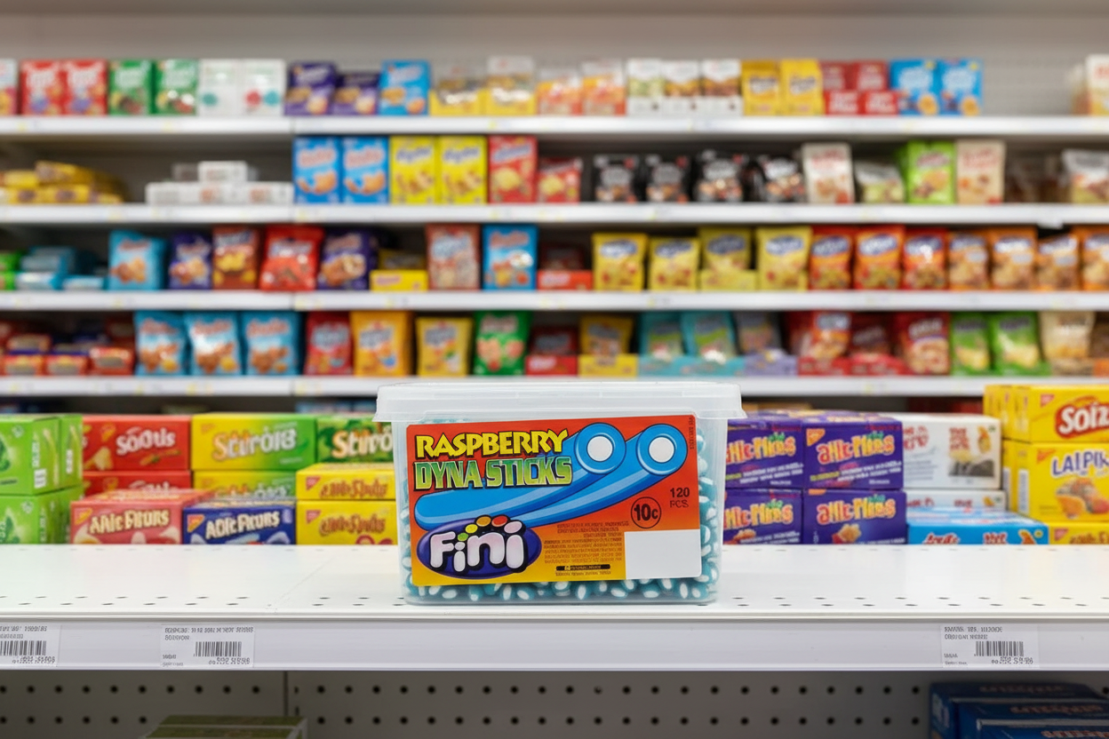 120 x Fini Raspberry Dyna Sticks 120 Pieces