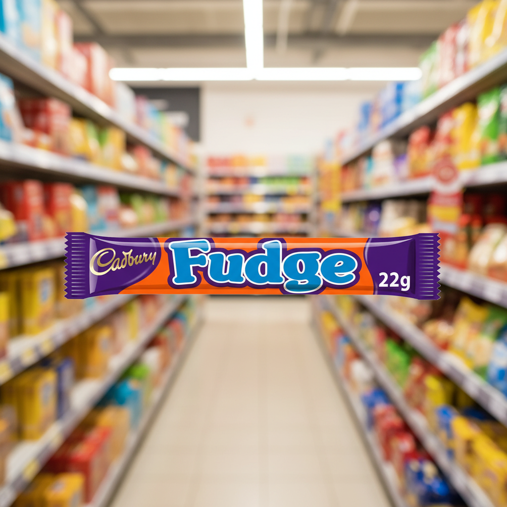 60 X Cadbury Fudge Chocolate Bar - 22Gm